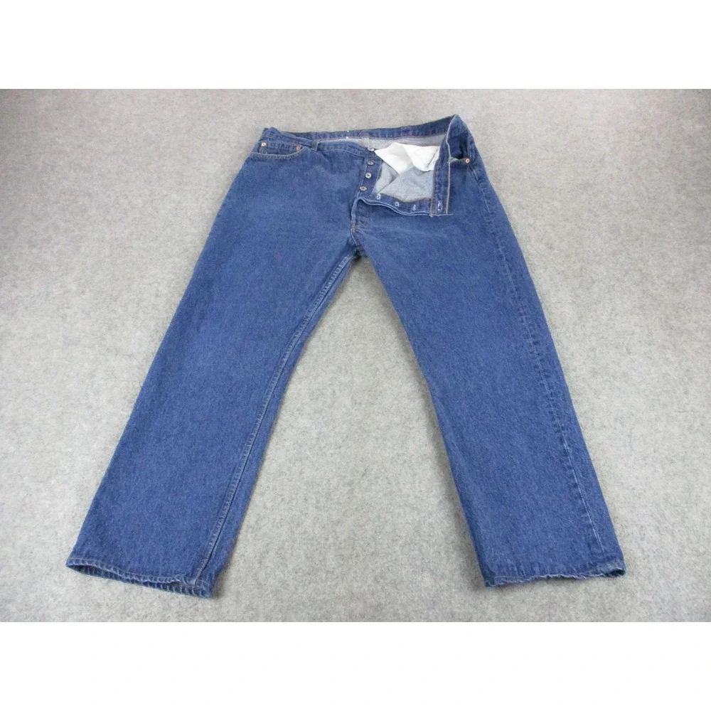 VTG Levis 501 Jeans Mens 42x28* Blue XX Straight Button Fly Medium Wash USA 80s